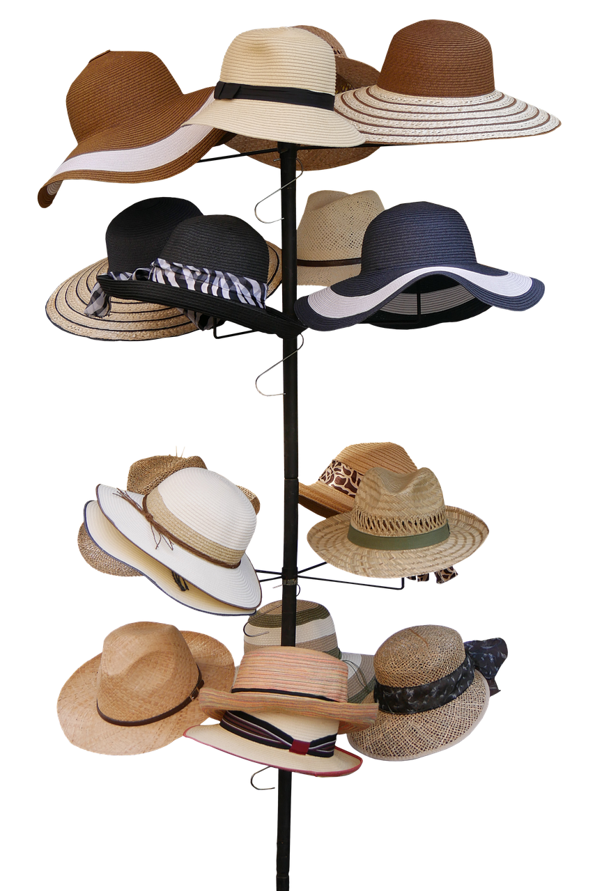 fashion, cap, hat stand, isolated, sun protection, coneflower, womens hat, headgear, hats, summer hat, womenswear, hat stand, hat stand, hats, hats, hats, hats, hats, summer hat, summer hat, womenswear